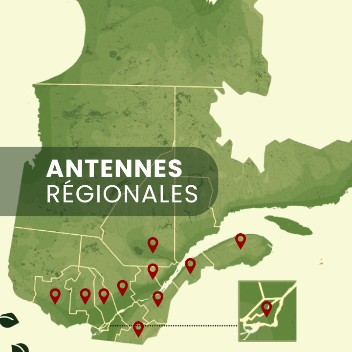 carte des antennes régionales de BivouaQ