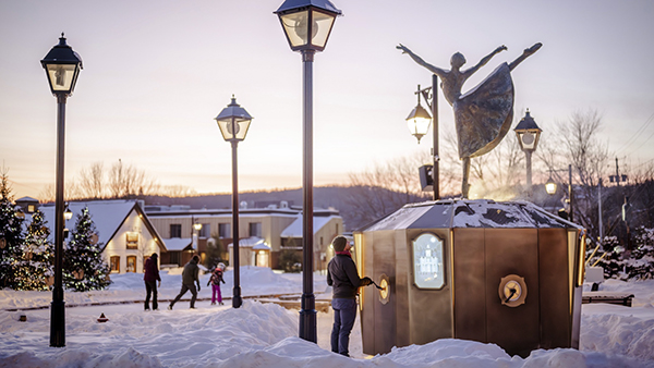 l’Espace public au centre-ville de Mont-Tremblant